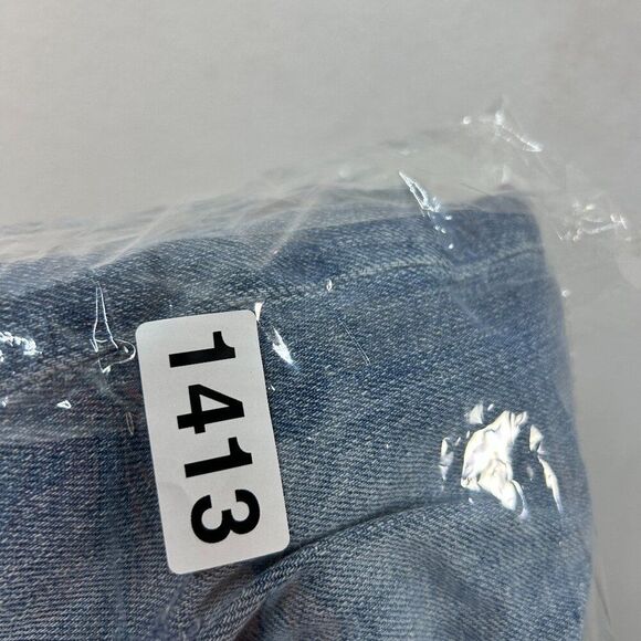 Eileen Fisher ladies Organic Cotton cropped Jeans 8 Blue capsule distressed - Picture 5 of 15